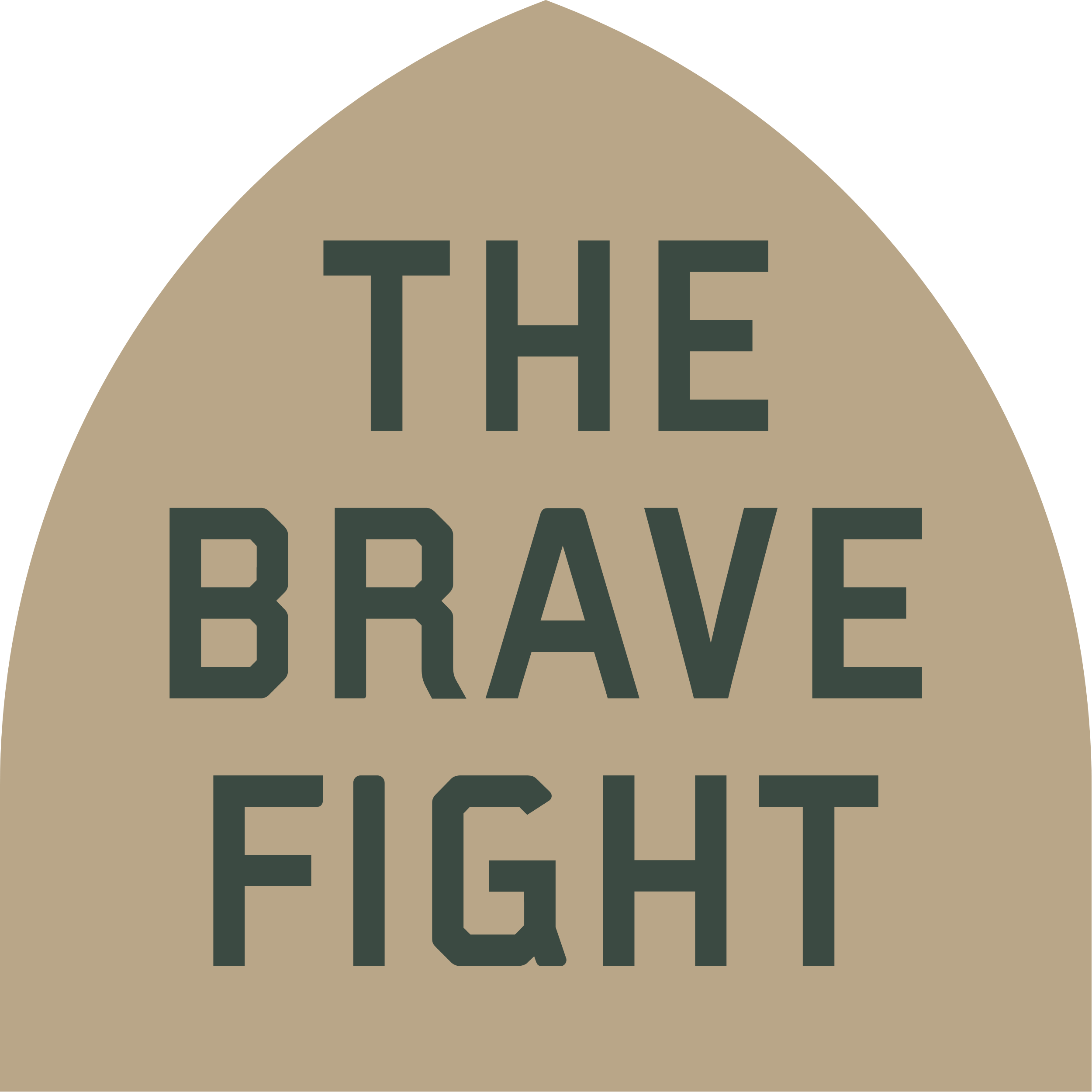 upside down badge shield that says the brave fight