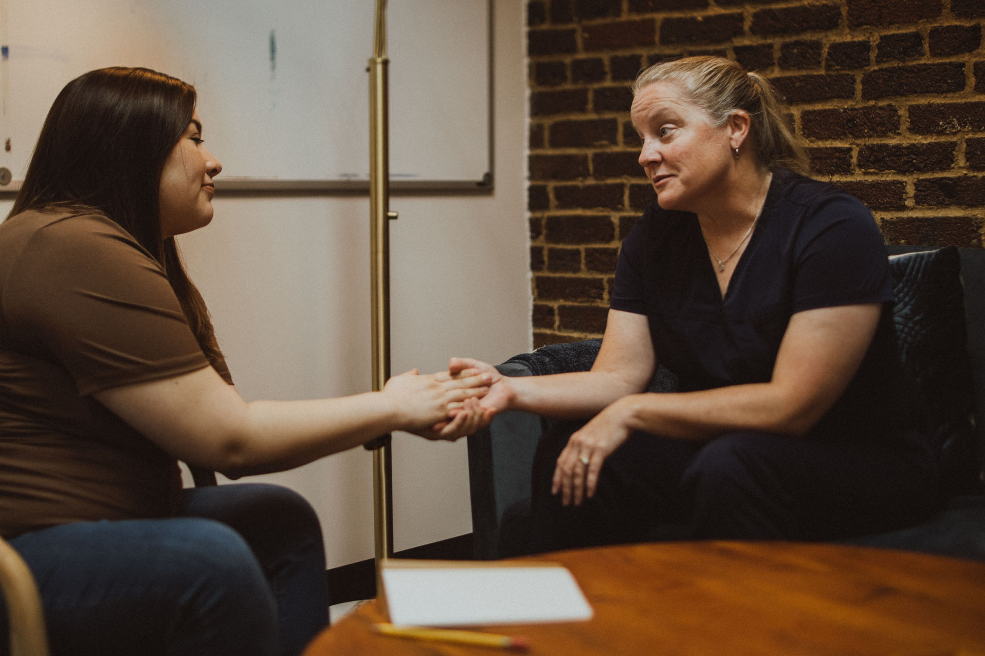 a patient receiving therapy from a provider at the brave fight in fort worth texas