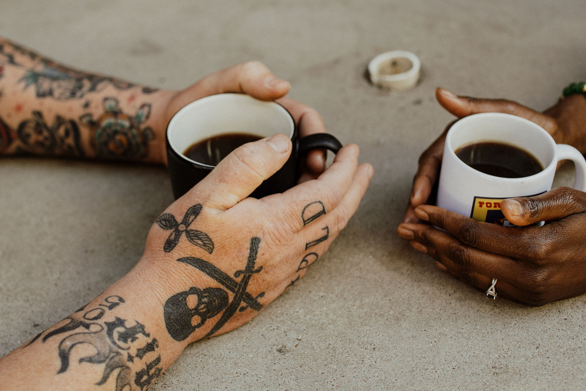 hands holding coffee symbolizing the comfort therapy can provide